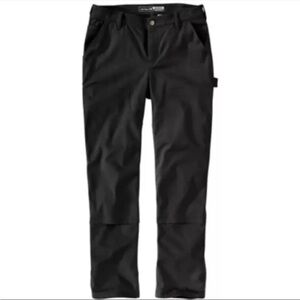 Carhartt Original Black Loose Fit Carpenter Jeans Womens Size 12S Pants